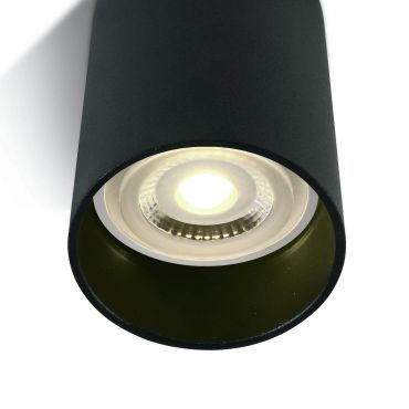 ONE Light GU10 Ceiling Cylinders - opbouwspot 1L - Ø 5,8 x 10 cm - zwart