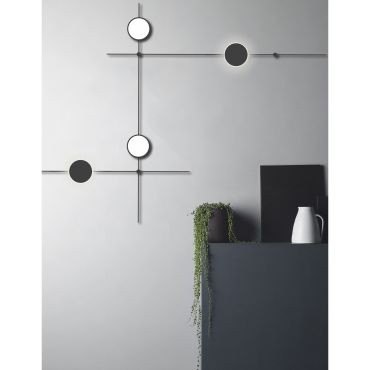 Nova Luce Magna - magnetische wand/plafondstructuur - 150 x 1,5 x 12 cm - geschikt tot maximum 120W LED - zandzwart
