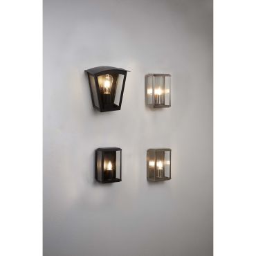 Searchlight Box - buiten wandverlichting - 16 x 25 cm - IP44 - antiek messing