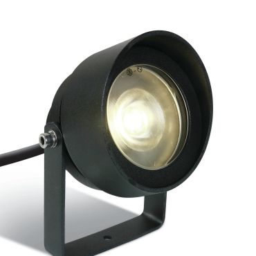 ONE Light Garden Round Spots - grondspot op piek - Ø 10,3 x 12 cm - 11W LED incl. - IP65 - antraciet