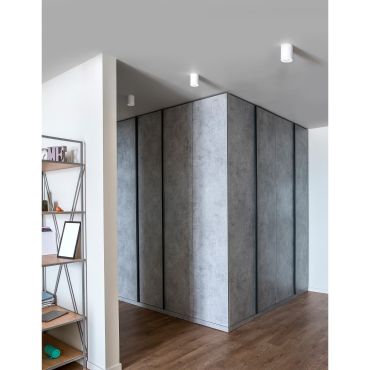 Nova Luce Gozzano - opbouwspot - Ø 9,6 x 12,5 cm - wit