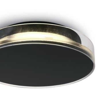 ONE Light Indoor/Outdoor Light Points - buiten plafond/wandverlichting - Ø 23,8 x 5,4 cm - 12W LED incl. - IP65 - zwart