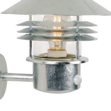 Nordlux Vejers Sensor - buiten wandverlichting met bewegingsdetector - 22 x 23 x 26 cm - IP54 - gegalvaniseerd staal