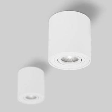 Nova Luce Gozzano - opbouwspot - Ø 8 x 9 cm - wit
