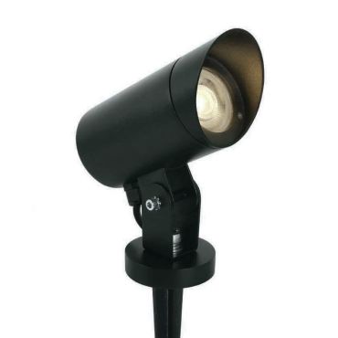 ONE Light GU10 Garden Spots - grondspot op piek - 15,2 x 7 x 20 cm - IP65 - zwart