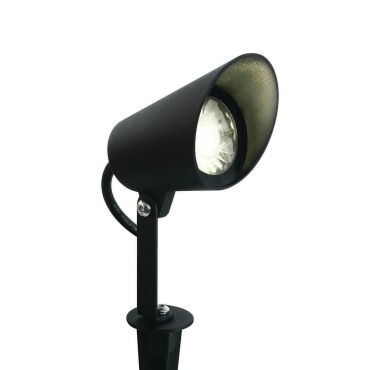 ONE Light LED Garden Spots - grondspot op piek - 10,4 x 5,7 x 16 cm - 8W dimbare LED incl. - IP65 - zwart