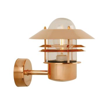 Nordlux Blokhus - buiten wandverlichting - 22 x 23 cm - IP54 - koper