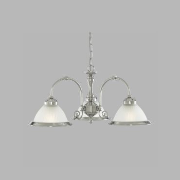 Searchlight American Diner - hanglamp - Ø 62 x 82 cm - chroom