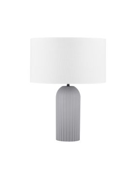 Nova Luce Ammos - tafellamp - Ø 35 x 47 cm - grijs en wit