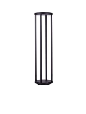 Nova Luce Optus - tuinpaal - Ø 20,5 x 80 cm - 9W LED incl. - IP65 - donker antraciet