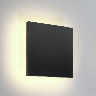ONE Light Backlight Range - buiten wandverlichting - 15 x 6 x 15 cm - 7W LED incl. - IP54 - antraciet