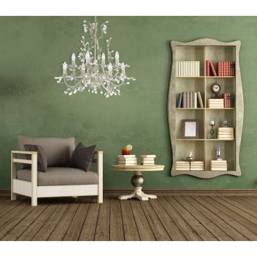 Searchlight Almandite - luster - Ø 74 x 133 cm - crème goud