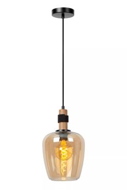 Lucide Ilona - hanglamp - Ø 22 x 173 cm - zwart