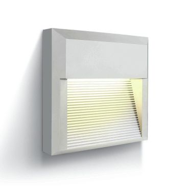 ONE Light Outdoor Dark Lights  - buiten wandverlichting - 19,7 x 5,2 x 19,7 cm - 8W LED incl. - IP65 - wit