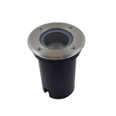 Lichtkoning Hades - ronde grondspot voor buiten - Ø 110 mm, Ø100 mm inbouw - IP67 - mat chroom