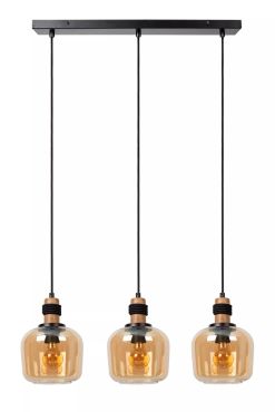 Lucide Ilona - hanglamp 3L -  70 x 18 x 150 cm - zwart