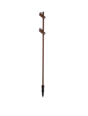 Nova Luce Darma - tuinpaal - Ø 10,5 x 122 cm - 13W LED incl. - IP65 - corten