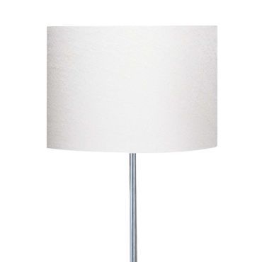 Searchlight Carter - tafellamp - Ø 30 x 62 cm - chroom en satijn zilver