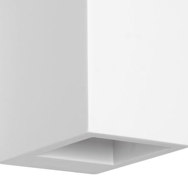 Nova Luce Sandro - wandverlichting - 12 x 10 x 15 cm - wit gips