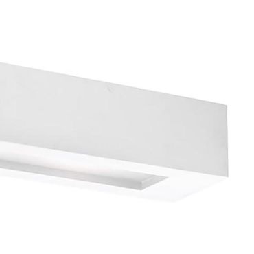 Nova Luce Otello - wandverlichting - 22 x 9,5 x 7 cm - wit gips