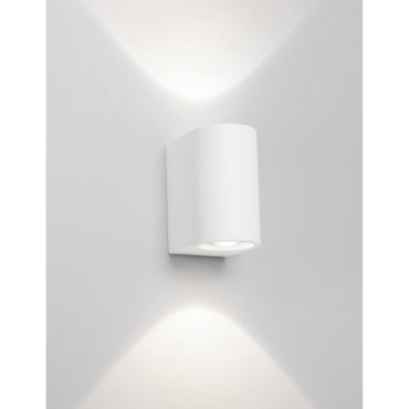 Nova Luce Sandro - wandverlichting - 10 x 12 x 15 cm - wit gips