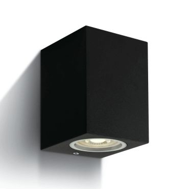ONE Light GU10 Outdoor Cube Lights - buiten wandverlichting - 7 x 7,7 x 10 cm - IP65 - zwart