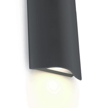 ONE Light Roof Tile - buiten wandverlichting - 12 x 5 x 19 cm - 2 x 6W LED incl. - IP54 - antraciet