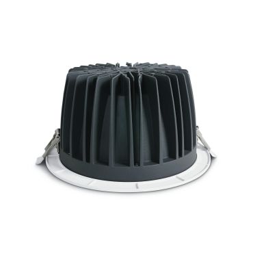 ONE Light COB Downlight Range Die Cast - inbouwspot - Ø 230 mm, Ø 210 mm inbouwmaat - 60W LED incl. - wit - witte lichtkleur