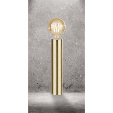 Searchlight Porter - tafellamp - Ø 6 x 30 cm - satijn goud