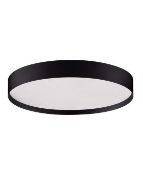 Nova Luce Roi - plafondlamp - Ø 40 x 8,5 cm - 37W dimbare LED incl. - zandzwart