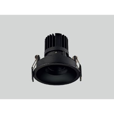 Maxlight Galexo - inbouwspot - Ø 84 mm, Ø 75 mm inbouwmaat - 7W LED incl. - zwart