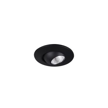 Maxlight Yuca Round - inbouwspot - Ø 55 mm, Ø 45 mm inbouwmaat - 3W LED incl. - zwart