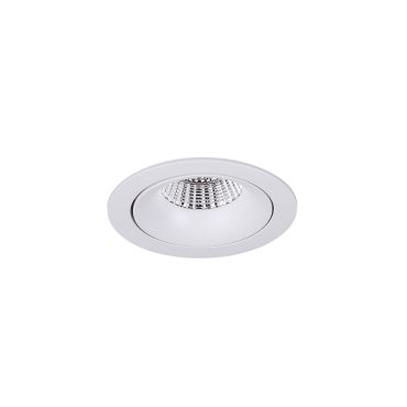 Maxlight Arya Tilted - inbouwspot - Ø 104 mm, Ø 92 mm inbouwmaat - 8W dimbare LED incl. - wit
