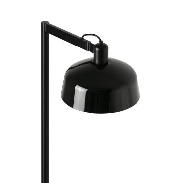 Faro Tatawin - vloerlamp - 30 x 47,4 x 148 cm - satijnzwart en glanszwart
