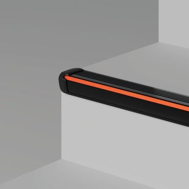 KLUS Steko-plus - ledprofiel voor trapranden - 2,64 x 4,06 cm - zwart