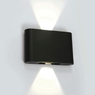 ONE Light Outdoor Slim Range - buiten wandverlichting - 18 x 4,2 x 11,5 cm - 2 x 6W LED incl. - IP54 - antraciet