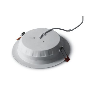 ONE Light Budget Downlight Range - inbouwspot - Ø 235 mm, Ø 210 mm inbouwmaat - 24W LED incl. - wit - warm witte lichtkleur