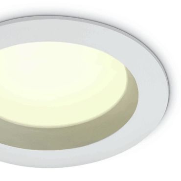 ONE Light Bathroom Downlights - inbouwspot - Ø 170 mm, Ø 140 mm inbouwmaat - 18W LED incl. - IP54 - wit - witte lichtkleur