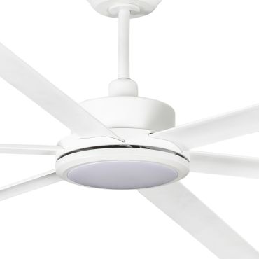 Faro Rotterdam 30 XXL - plafondventilator met licht en afstandsbediening - Ø 300 cm - 32W LED incl. - mat wit