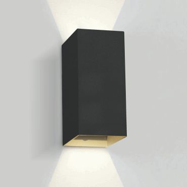 ONE Light Outdoor Wall Dark Lights - buiten wandverlichting - 9 x 6,8 x 16,6 cm - 2 x 3W LED incl. - IP54 - zwart