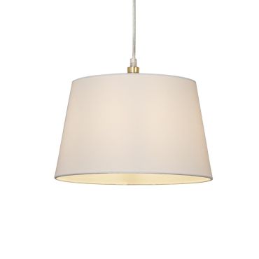 Searchlight Clyde Tapered Shade - lampenkap - Ø 30 x 19 cm - wit