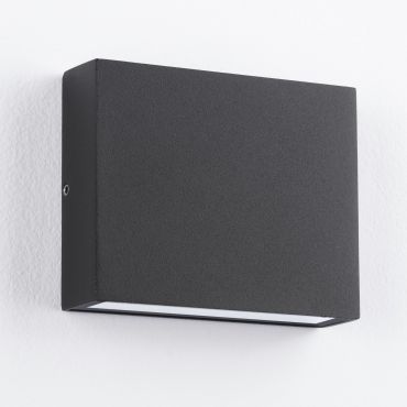 Nova Luce Tick - buiten wandverlichting - 11,5 x 9 x 3 cm - 7W LED incl. - IP54 - zandzwart