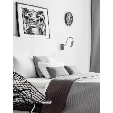 Nova Luce Madison - wandlamp met schakelaar - 8 x 8 x 32 cm - 3W LED incl. - chroom