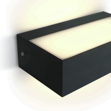 ONE Light Outdoor Wall Up &amp; Down Lights - buiten wandverlichting - 17 x 8 x 4,6 cm - 7W LED incl. - IP65 - antraciet