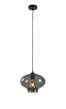 Artdelight Toronto - hanglamp - Ø 26,5 x 175 cm - gerookt