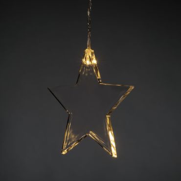 Konstsmide kerstverlichting - lichtgordijn - 105 x 59 cm - transparant