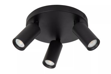 Lucide Ritmo - opbouwspot 3L - Ø 18 x 11,1 cm - zwart