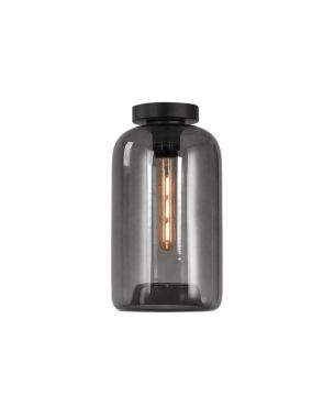 Artdelight Botany - plafondverlichting - Ø 18 x 33 cm - gerookt