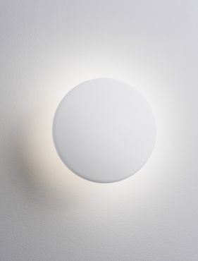 Nova Luce Onut - wandlamp - Ø 17 x 12 cm - 14W LED incl. - wit