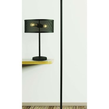 Searchlight Fishnet - tafellamp - 50 cm - mat zwart